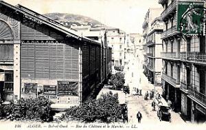 Alger-Bab-el-Oued - Rue du Chateau et Marche